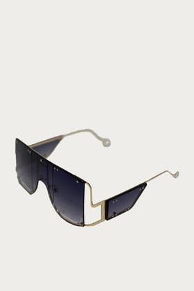BLACK Flat Top Light Weigth Sunglasses