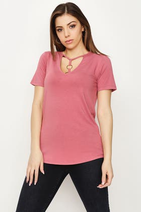 rose double ring tee