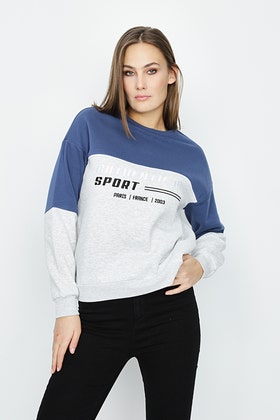 MULTI RACER EMBROIDERED SWEAT